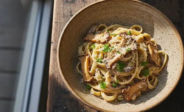 Our Classic maitake mushroom pasta recipe: Step-by-Step