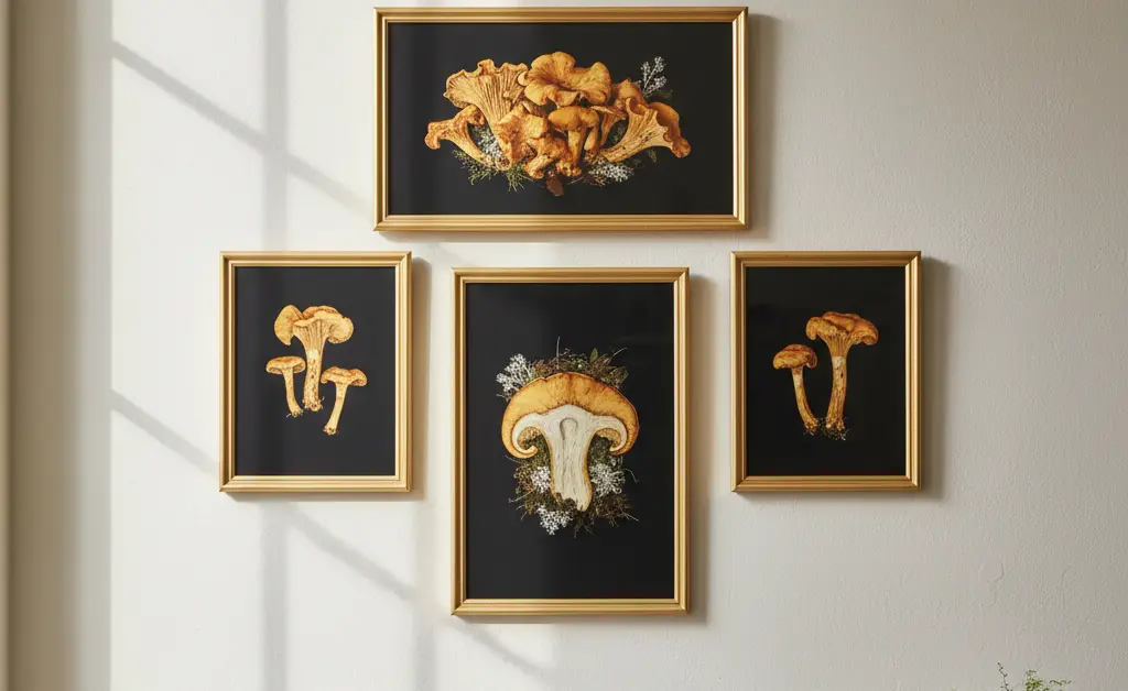 A Curated Gallery of Chanterelle Mushroom Prints