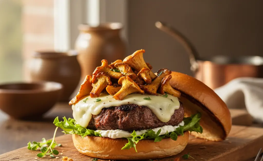 Crafting the Ultimate Chanterelle Mushroom Burger