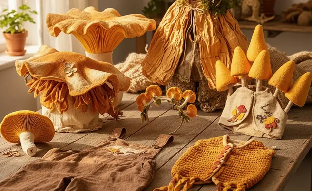 DIY chanterelle mushroom costume ideas for Kids & Adults