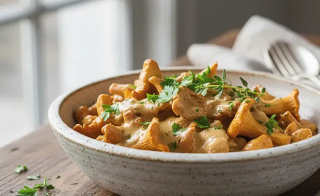 chanterelle mushroom fricassée recipe | Simple & Classic