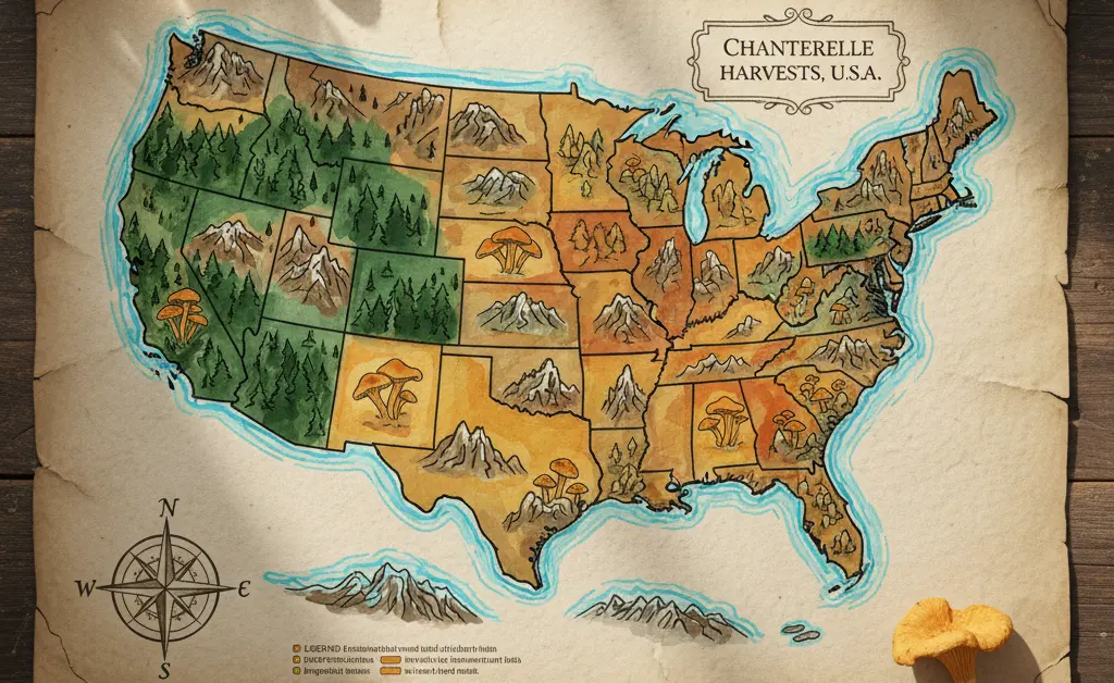 Mapping Chanterelle Hotspots Across the USA