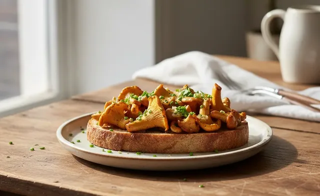 A Classic Chanterelle Mushroom Toast Recipe