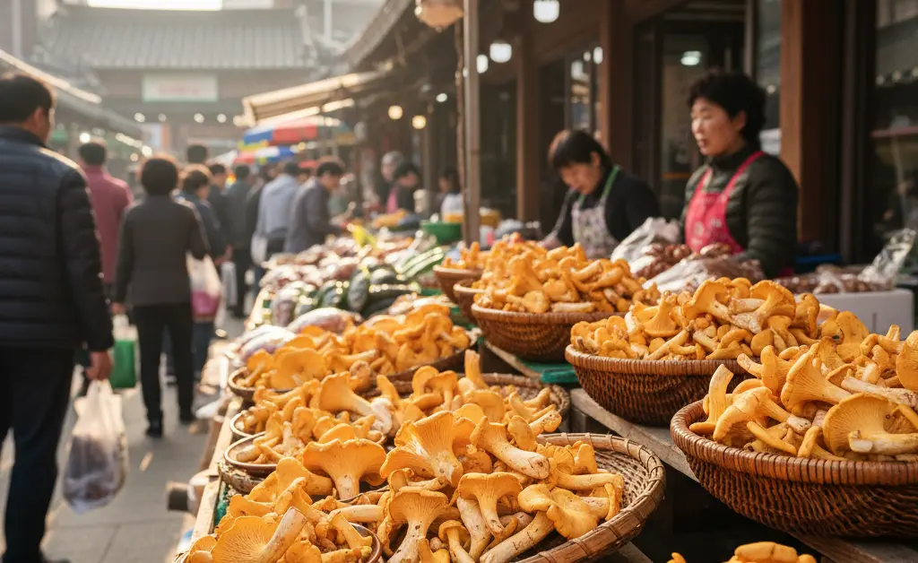 Looking for Chanterelle Mushrooms in Korea?