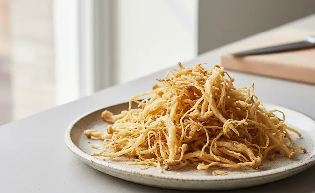 The Secret to Perfectly Crispy Air-Fried Enoki
