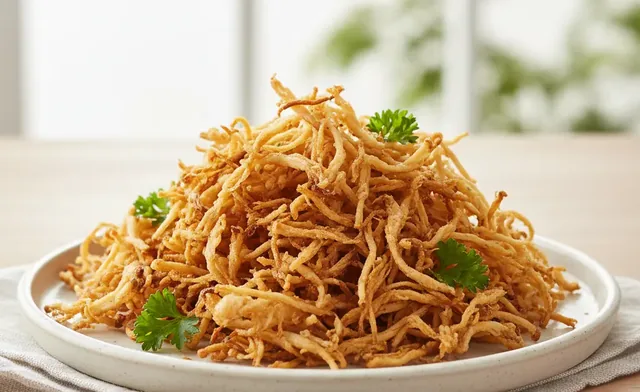 How to Make Perfectly Crispy Fried Enoki Mushrooms
