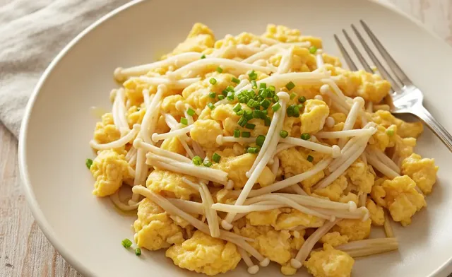 enoki mushroom egg recipe: A Simple & Healthy Meal Idea