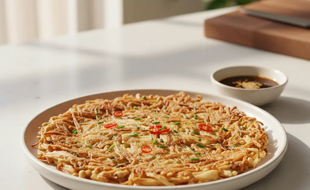 Your Guide to Making Crispy Enoki Mushroom Jeon