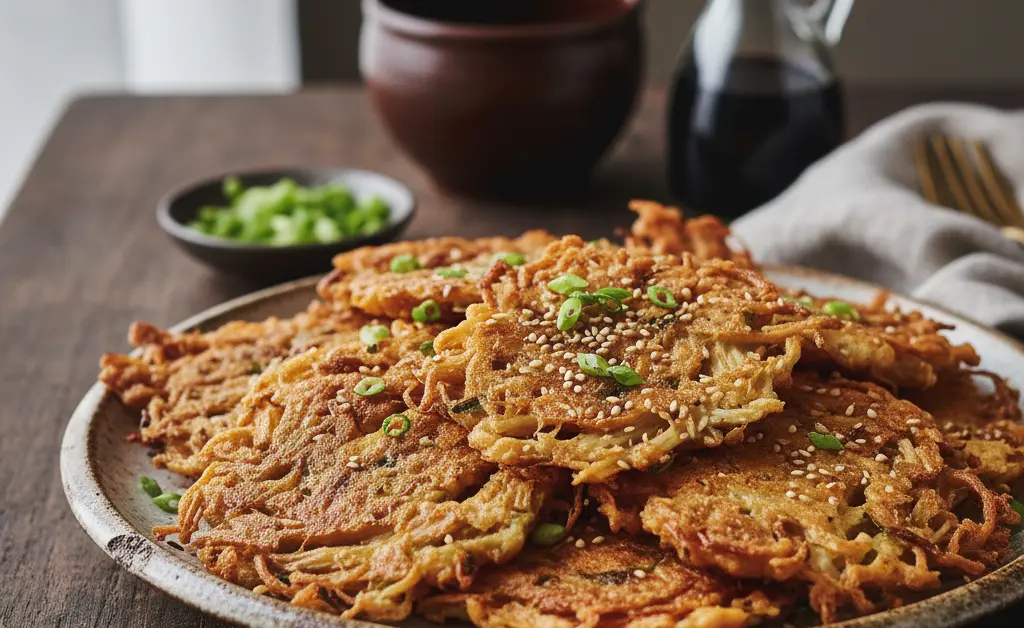 Your Guide to Making Crispy Enoki Mushroom Jeon