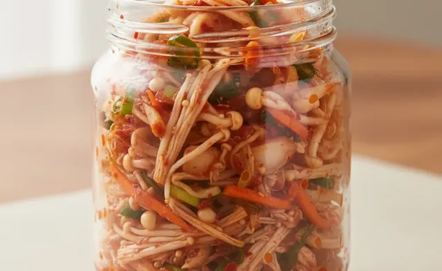 A Complete Guide to Homemade Enoki Mushroom Kimchi