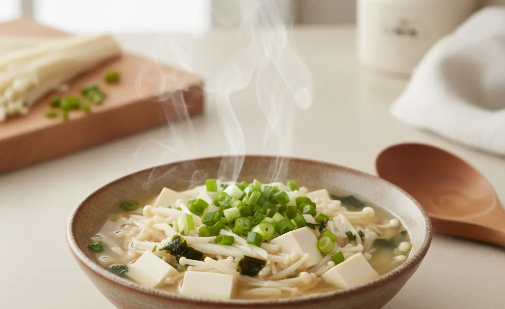 Crafting the Perfect Enoki Mushroom Miso Soup
