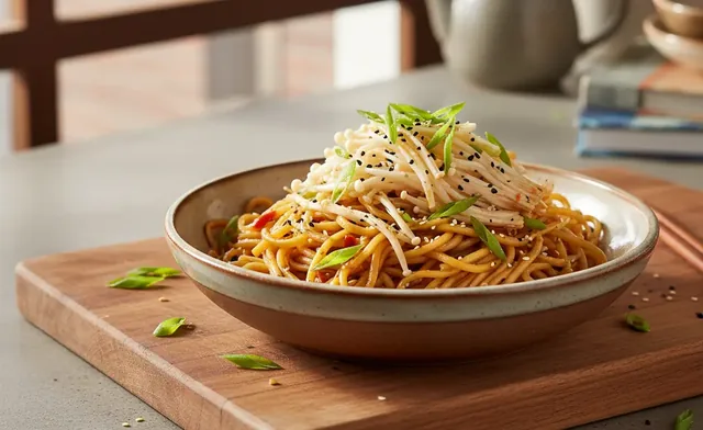 An Easy Recipe for Delicious Enoki Mushroom Noodles