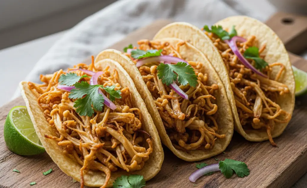 The Ultimate Guide to Crispy Vegan Enoki Mushroom Tacos