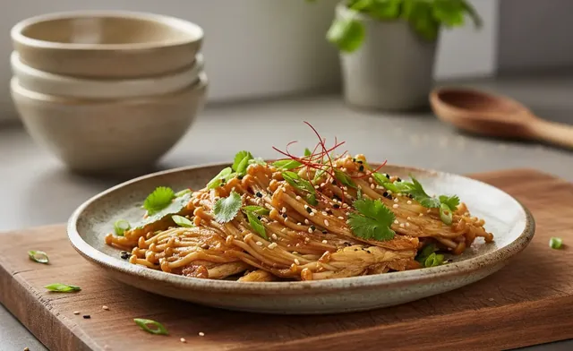The Simple Way to Make Delicious Vegan Enoki Mushrooms
