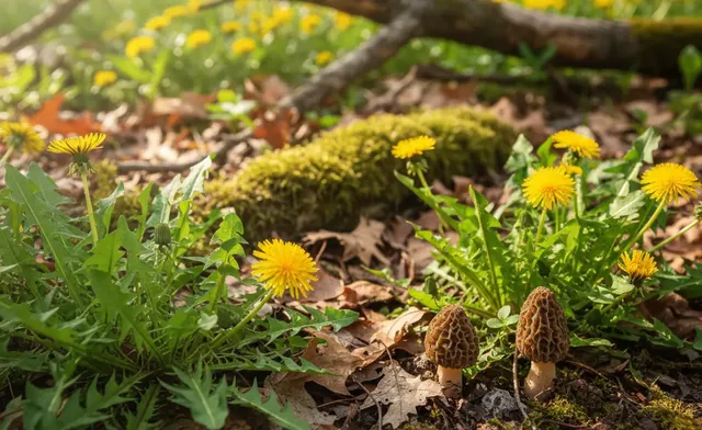 The Link Between Dandelions, Soil Temp, and Morels
