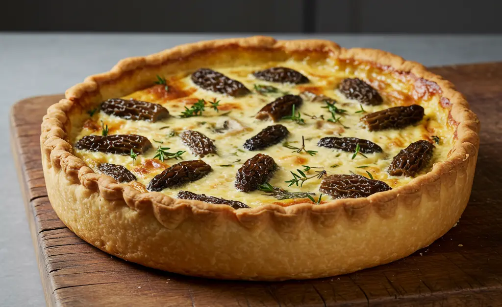 Crafting the Perfect Morel Mushroom Quiche