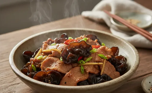 A Classic Pork and Wood Ear Mushroom Stir-Fry Recipe