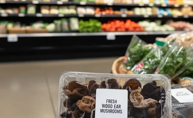 Shopping for Wood Ear Mushrooms at Kroger