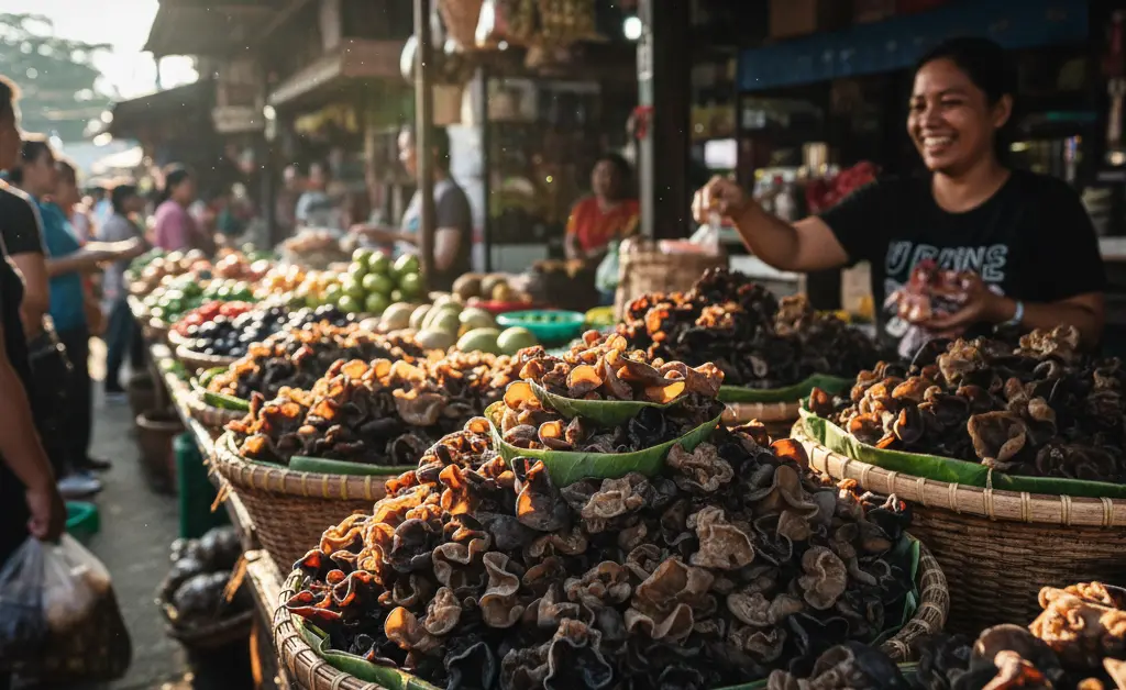Buying Wood Ear Mushrooms in the Philippines