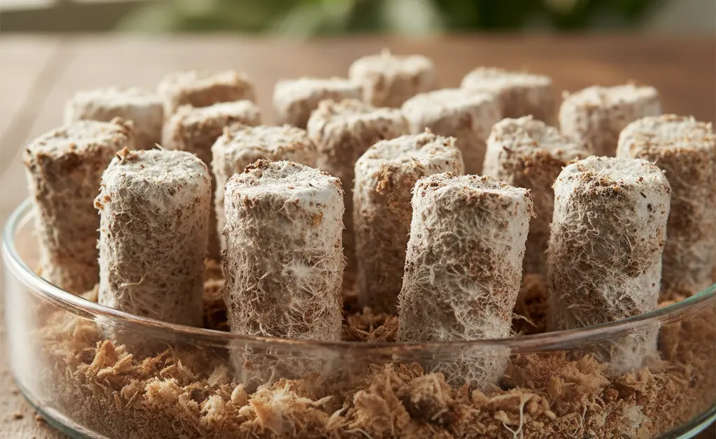 Wood Ear Mushroom Spawn: Plugs & Sawdust