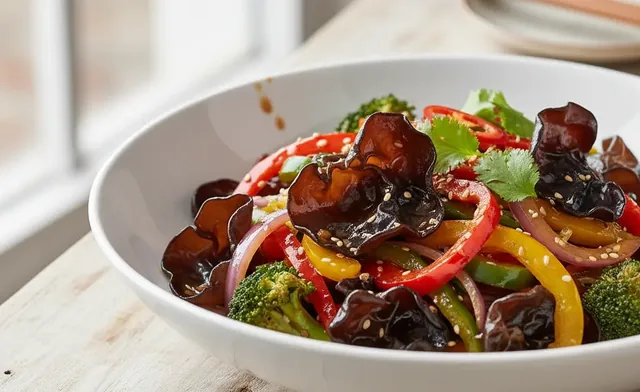 wood ear mushroom stir fry recipe | Easy & Delicious