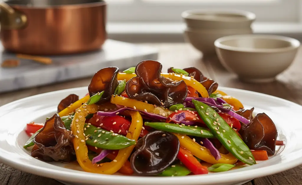 A Savory Vegan Recipe for Wood Ear Mushrooms