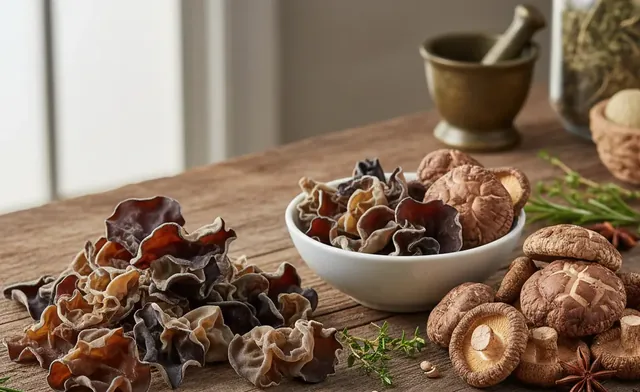 wood ear mushroom vs shiitake: Flavor & Nutrition Compared