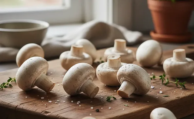 button mushroom calories per 100g, Cup & Single Serving