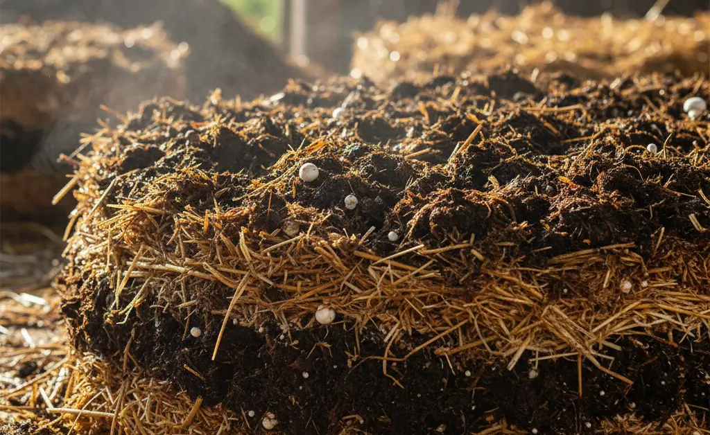 Preparing the Ideal Compost for Button Mushrooms