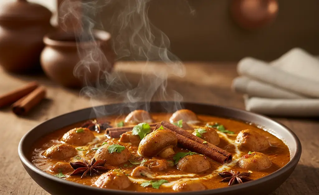 An Easy Recipe for Indian Button Mushroom Curry
