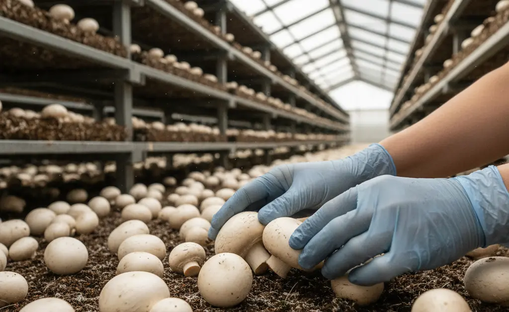 A Professional’s Guide to Button Mushroom Harvesting