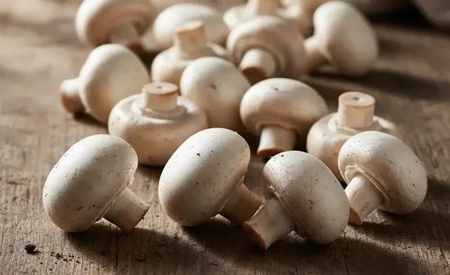 The button mushroom scientific name is Agaricus bisporus