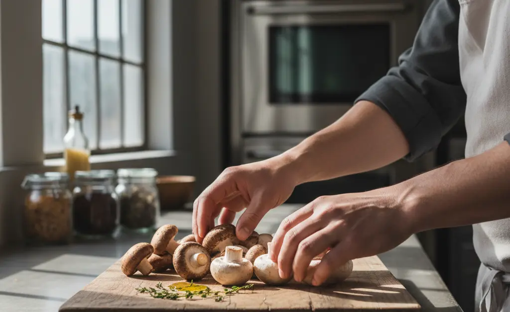 Choosing Between Button and Shiitake Mushrooms