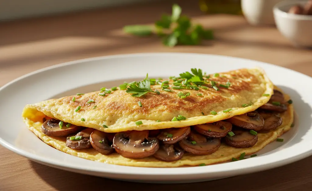 Making the Perfect Cremini Mushroom Omelette