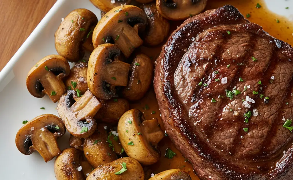 Perfectly Sautéed Cremini Mushrooms for Steak