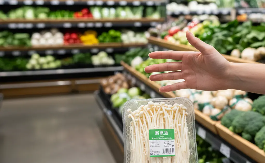 Looking for Enoki Mushrooms at Coles?
