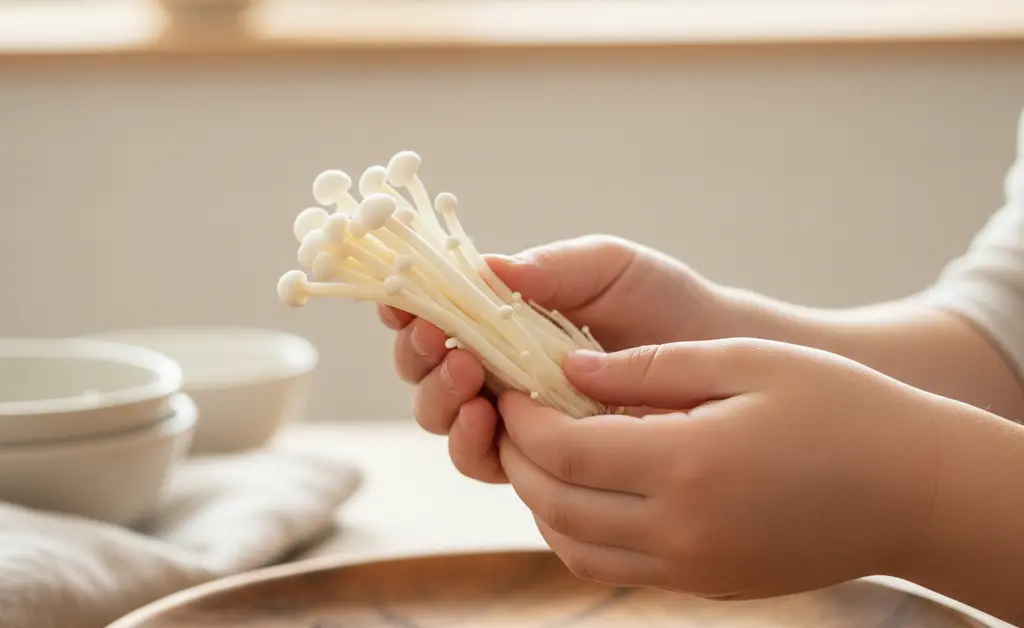 Introducing Your Kids to Enoki Mushrooms