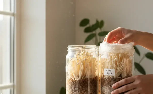 Enoki Mushroom Growing: A Step-by-Step Beginner's Guide