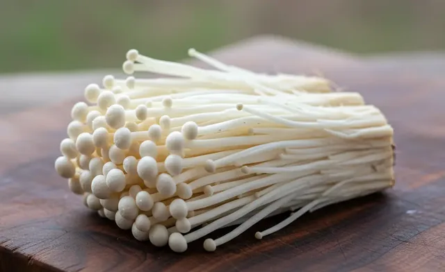 enoki mushroom info | Nutrition Facts, Benefits & Guide