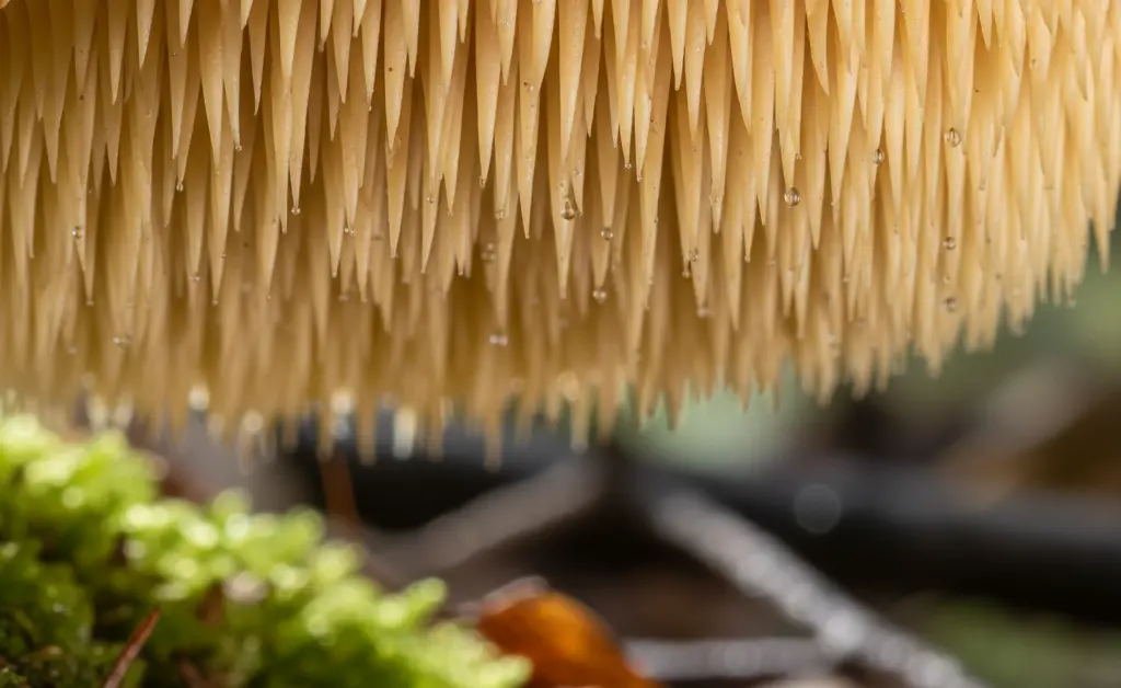 A Closer Look at Hedgehog Mushroom ‘Teeth’