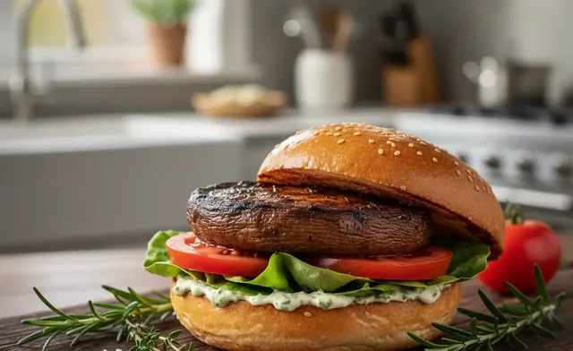 How to Make a Portobello Mushroom Burger: Step by Step