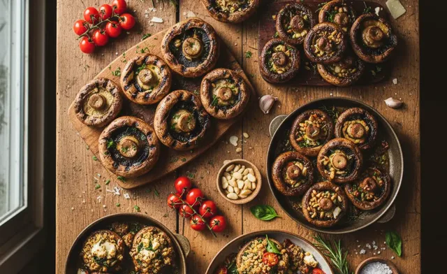 Simple portobello mushroom cap recipes (Baked & Grilled)