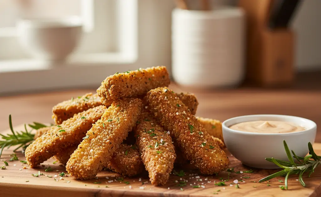 Making Perfectly Crispy Portobello Mushroom Fries