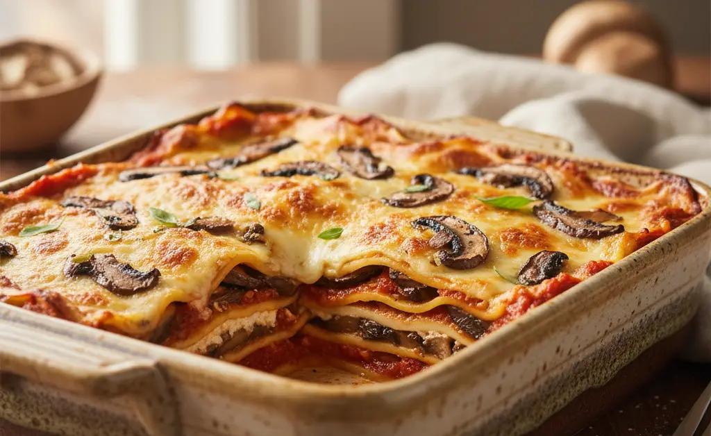 A Rich and Savory Portobello Mushroom Lasagna