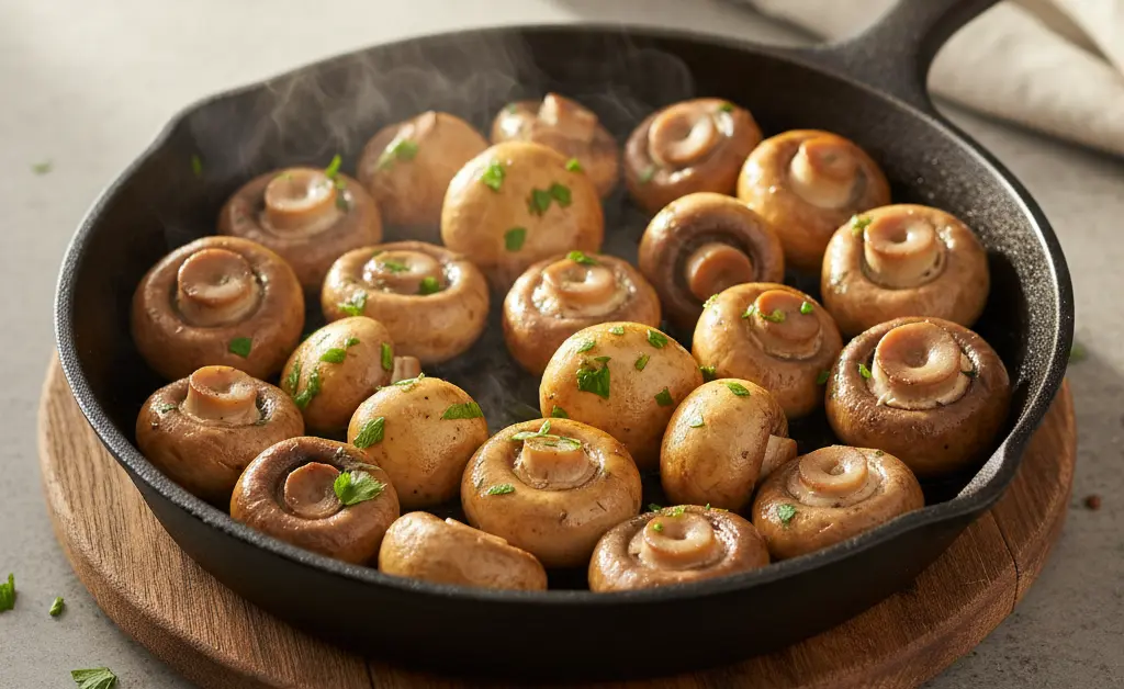 Sautéed Cremini Mushrooms, Cooked to Perfection