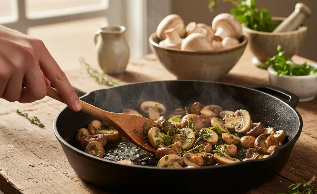 Cooking Mushrooms for the Perfect Pizza Topping