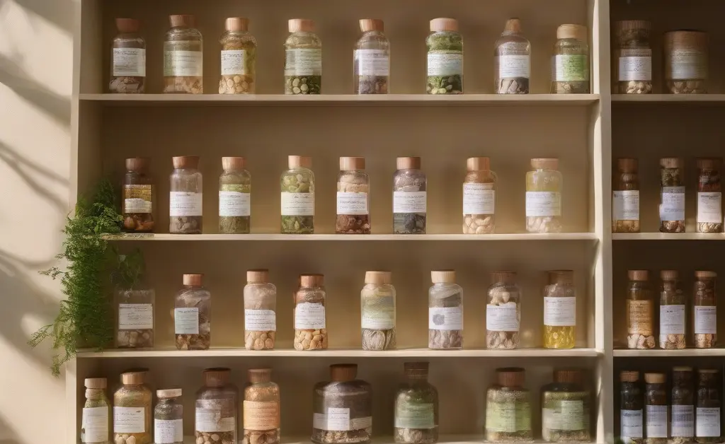 A diverse collection of health-conscious individuals selecting from various types of mushroom capsules Canada.
