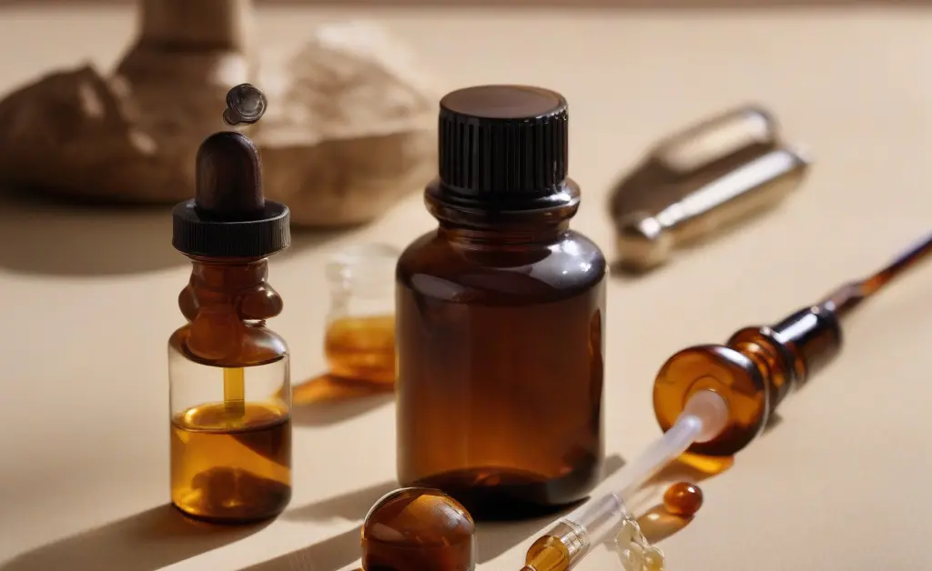 A balanced composition visually comparing mushroom capsules vs tincture on a clean, modern surface.